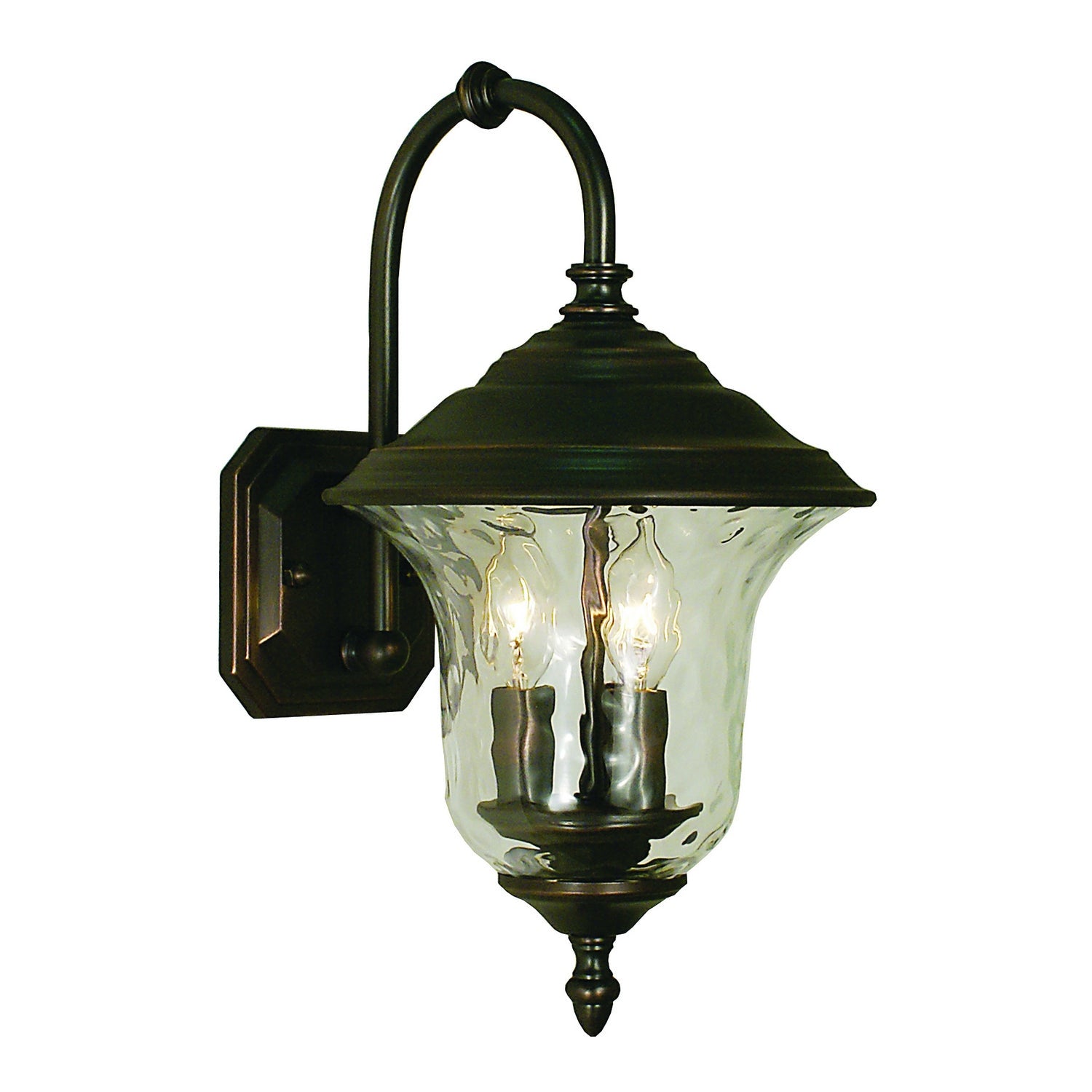 Framburg - 1220 SBR - Three Light Exterior Wall Mount - Hartford - Siena Bronze