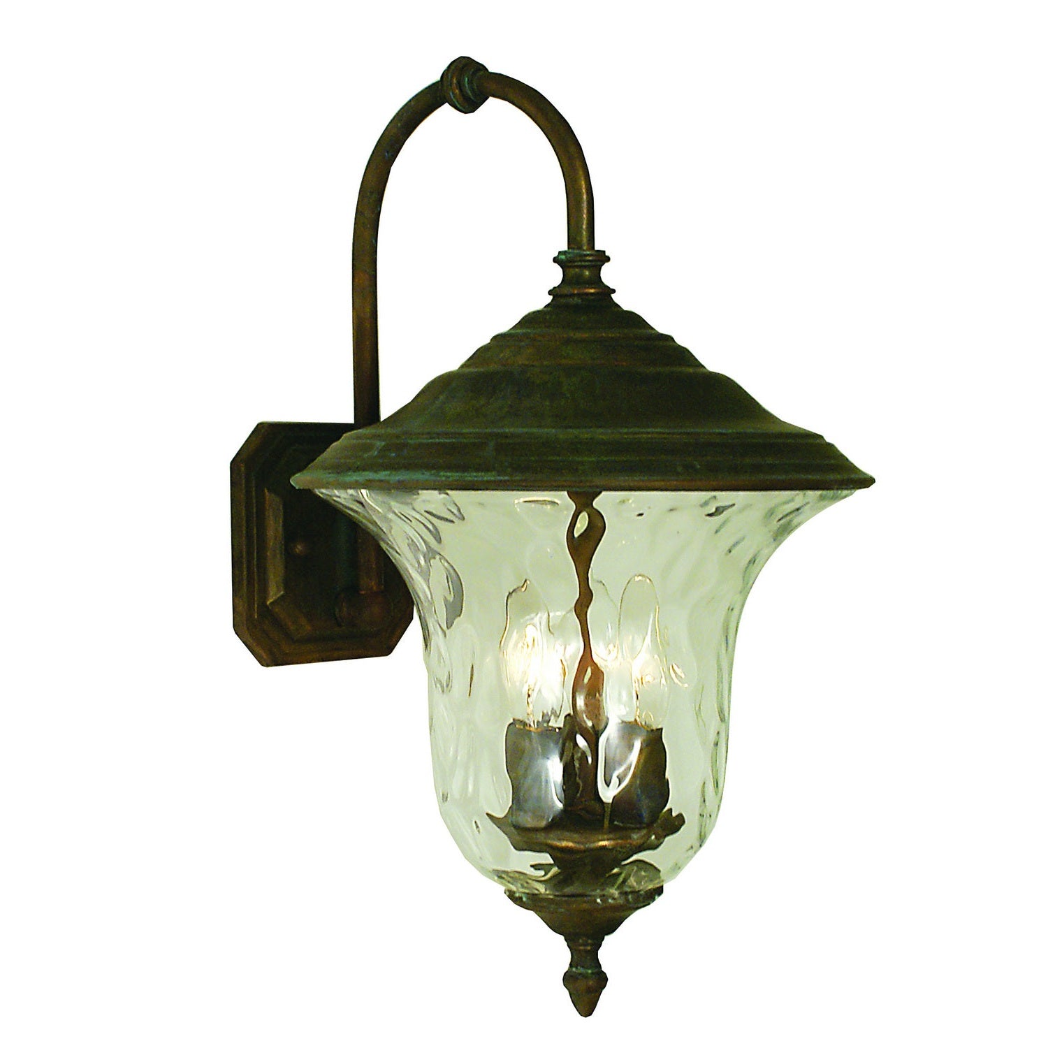 Framburg - 1225 RC - Three Light Exterior Wall Mount - Hartford - Raw Copper