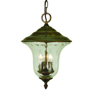 Framburg - 1228 RC - Three Light Exterior Ceiling Mount - Hartford - Raw Copper