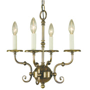 Framburg - 2374 AB - Four Light Chandelier - Jamestown - Antique Brass