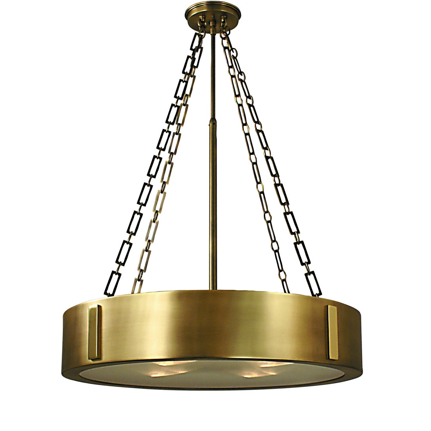 Framburg - 2418 HB/PB - Four Light Chandelier - Oracle - Harvest Bronze w/Polished Brass
