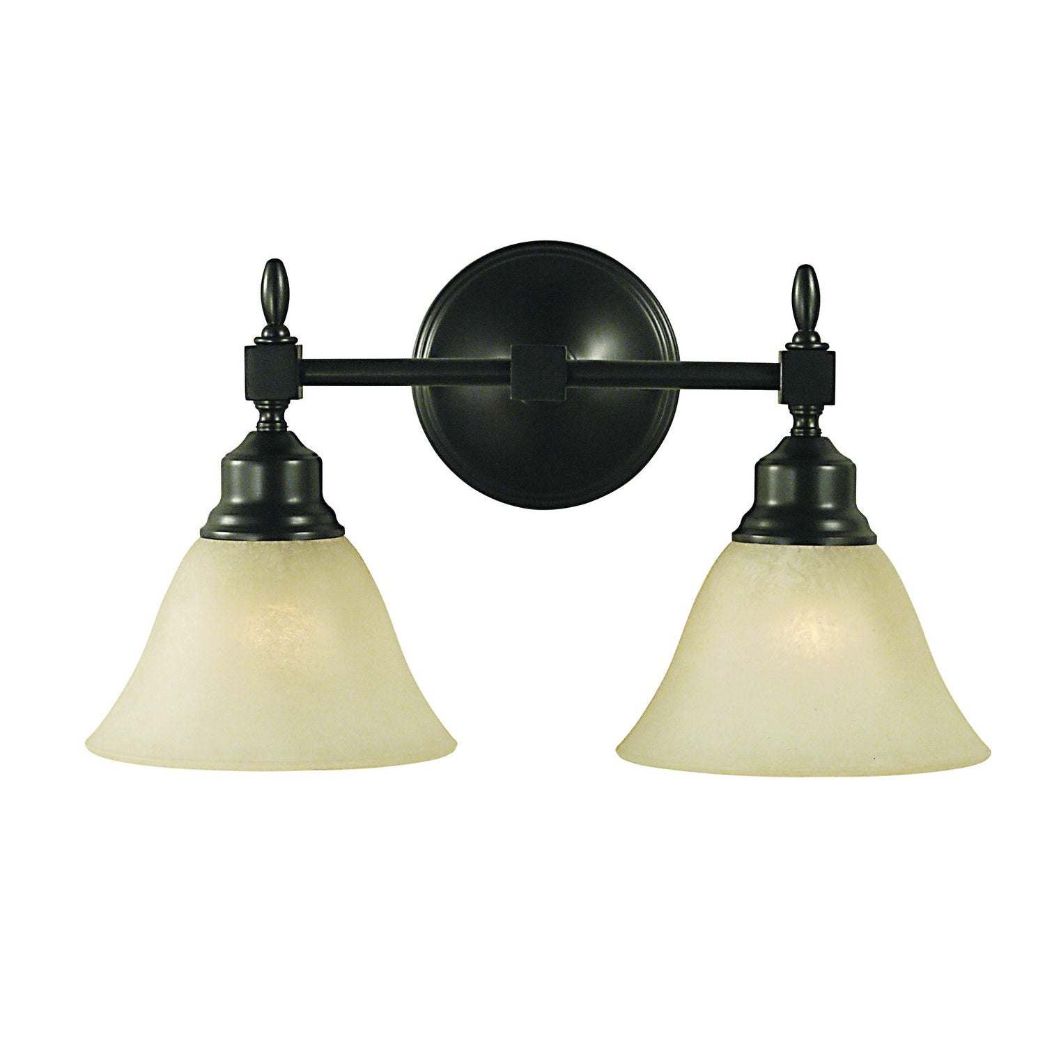 Framburg - 2432 MB/CM - Two Light Wall Sconce - Taylor - Mahogany Bronze w/Champagne Marble Glass