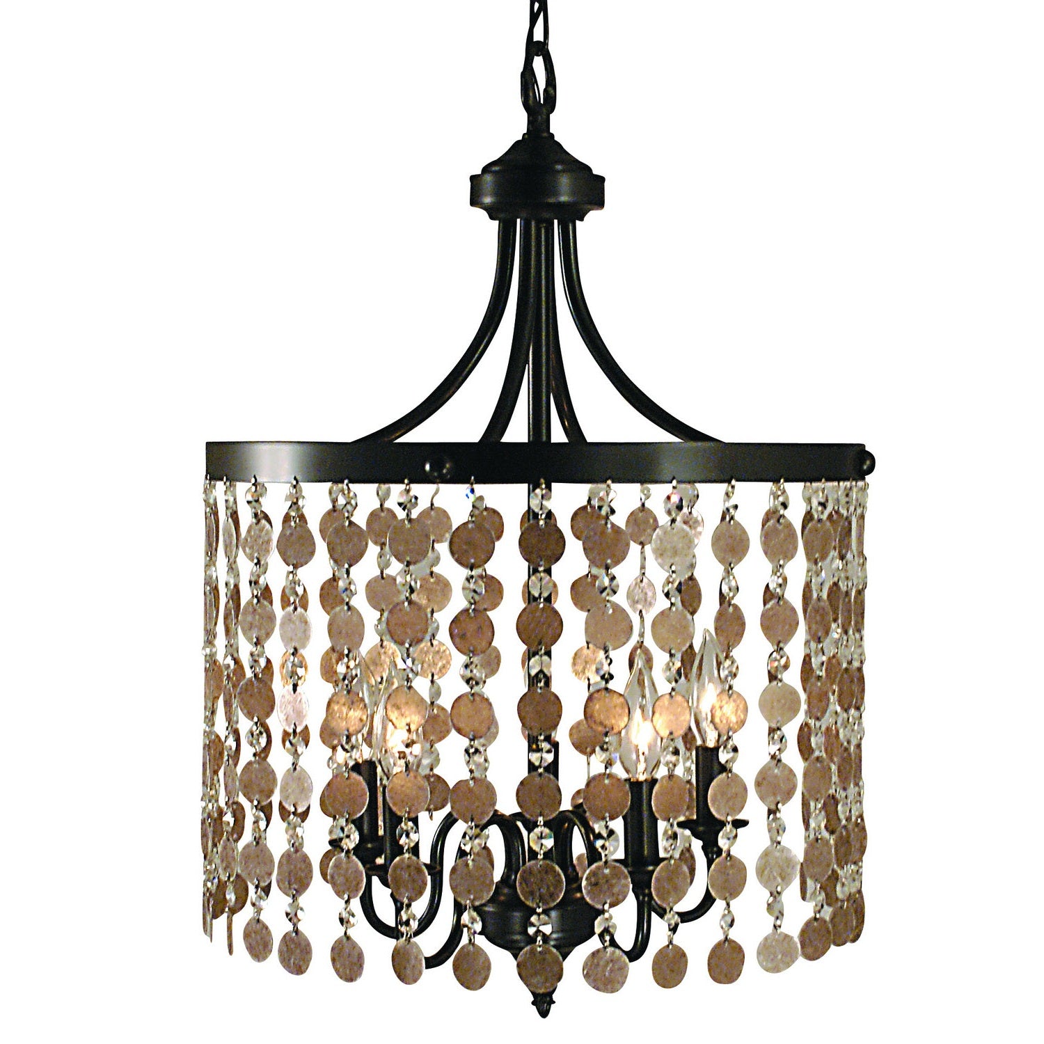 Framburg - 2485 MB - Five Light Chandelier - Naomi - Mahogany Bronze