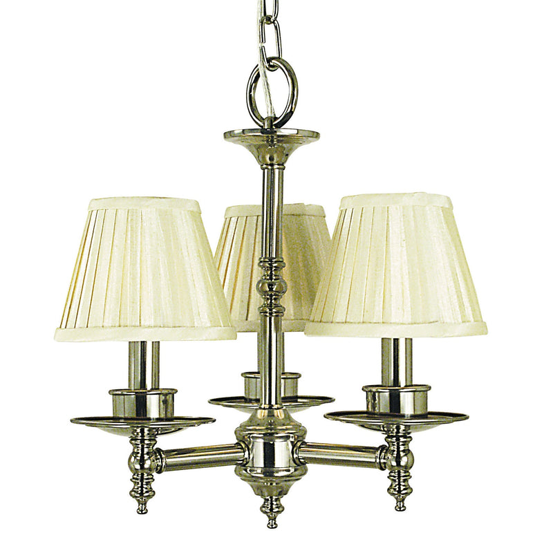 Framburg - 2518 PS - Three Light Chandelier - Sheraton - Polished Silver