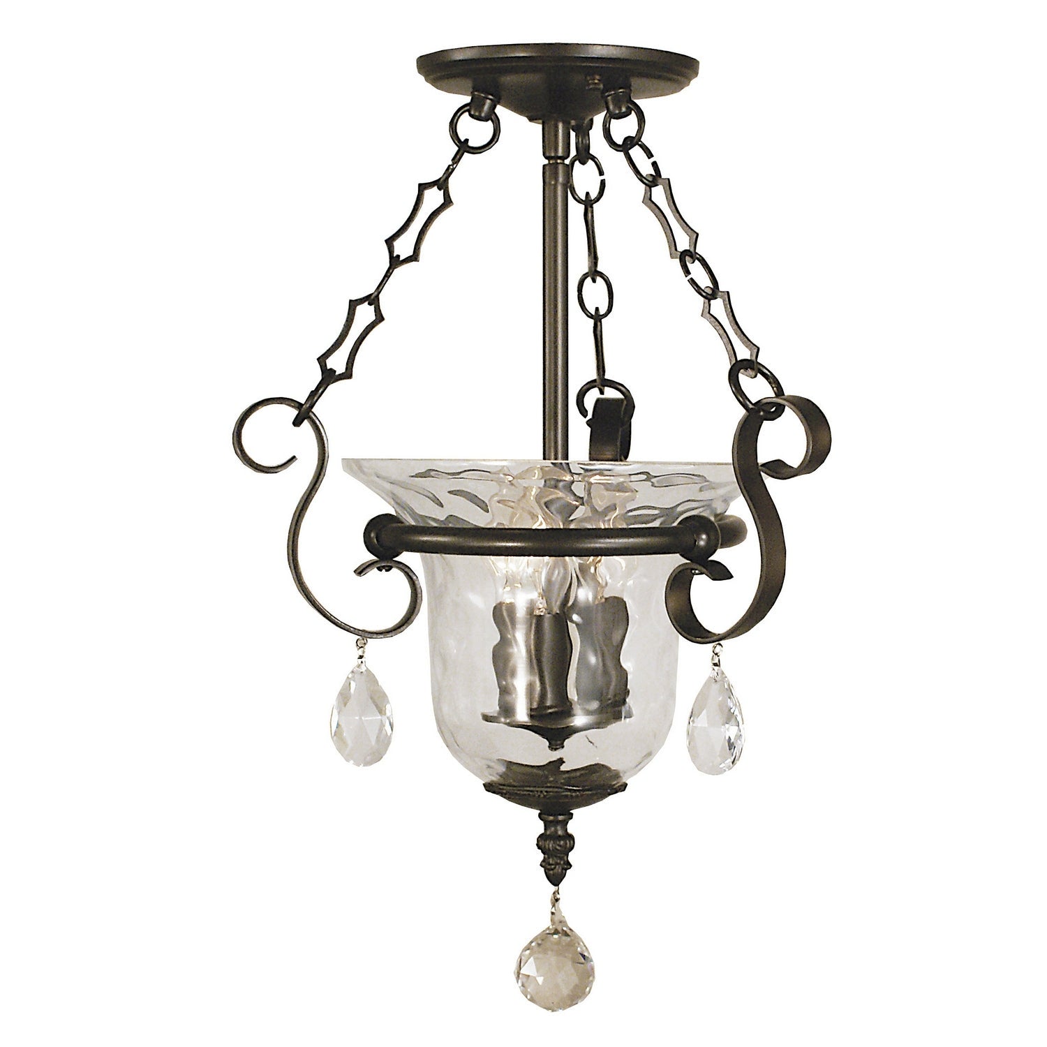 Framburg - 2914 MB - Three Light Flush / Semi-Flush Mount - Carcassonne - Mahogany Bronze