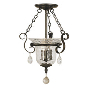 Framburg - 2914 MB - Three Light Flush / Semi-Flush Mount - Carcassonne - Mahogany Bronze