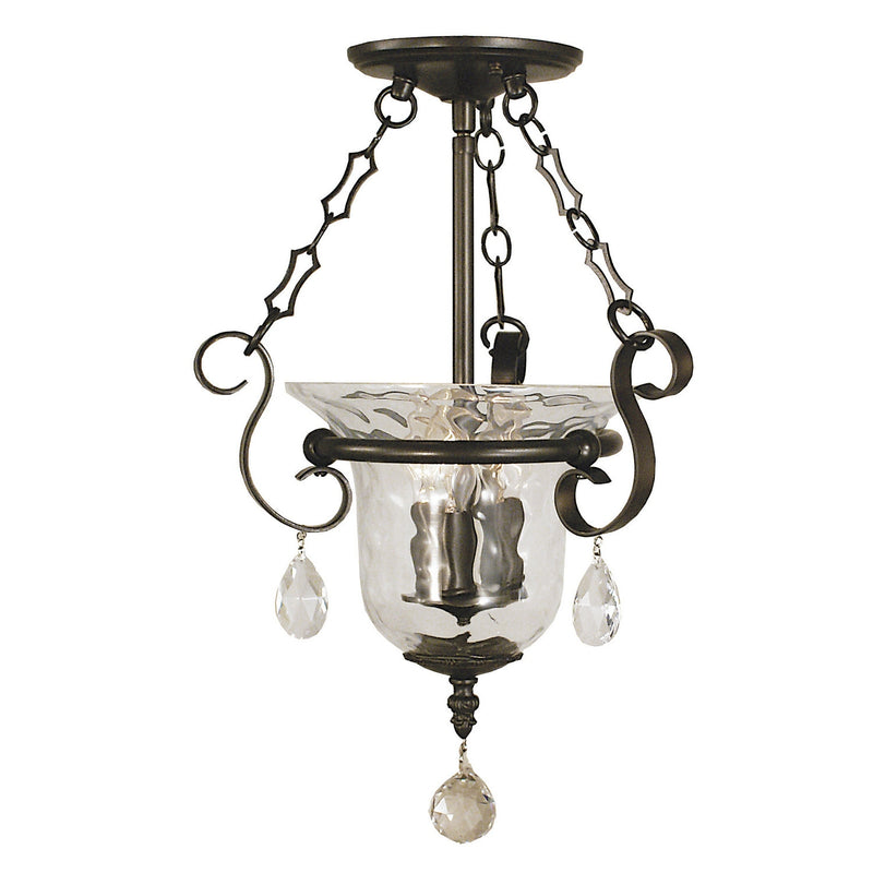 Framburg - 2914 MB - Three Light Flush / Semi-Flush Mount - Carcassonne - Mahogany Bronze