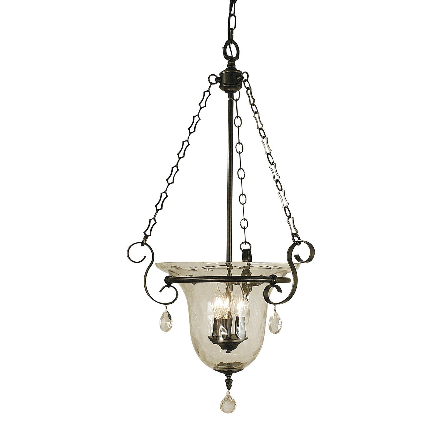 Framburg - 2919 MB - Three Light Foyer Chandelier - Carcassonne - Mahogany Bronze