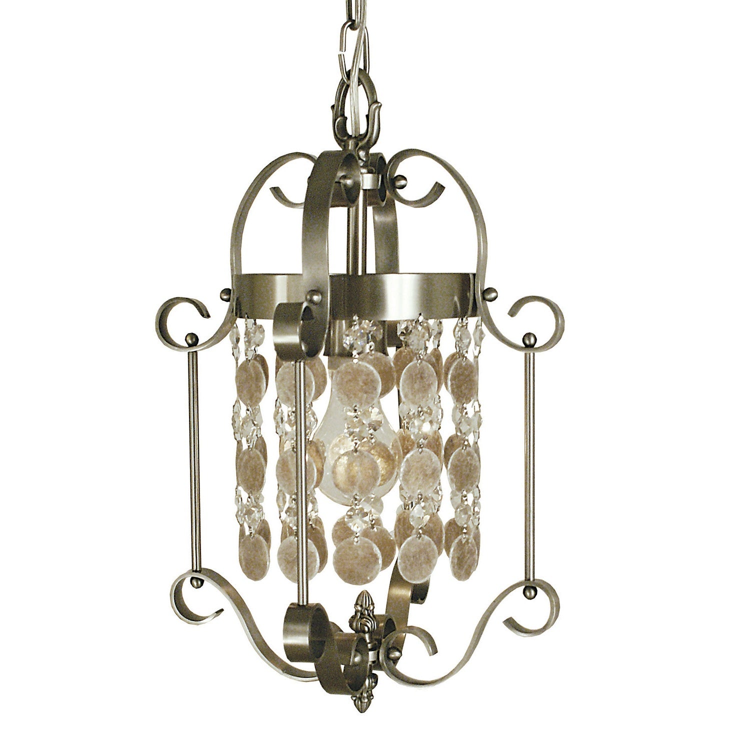 Framburg - 2921 BN - One Light Mini Chandelier - Naomi - Brushed Nickel