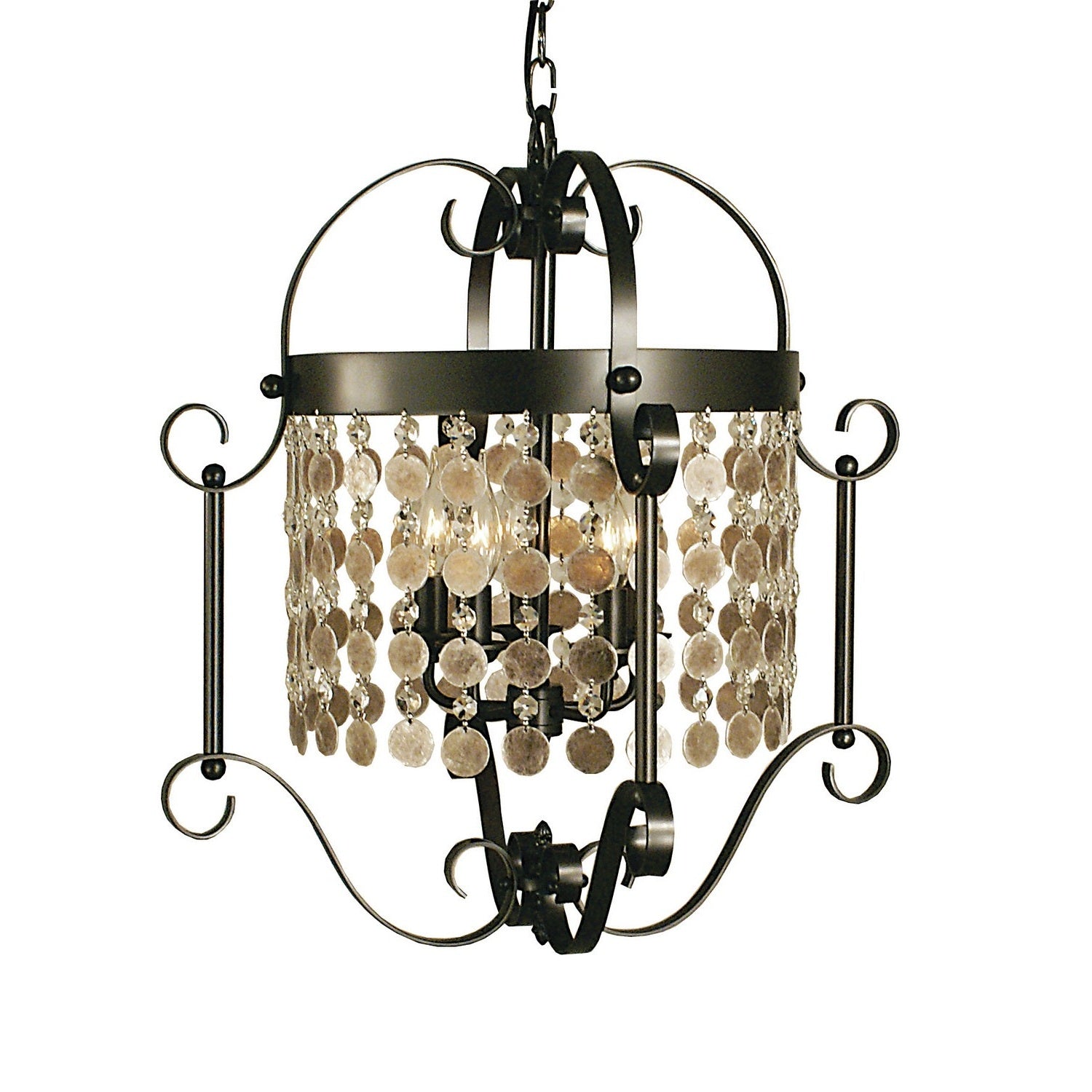 Framburg - 2924 MB - Five Light Chandelier - Naomi - Mahogany Bronze