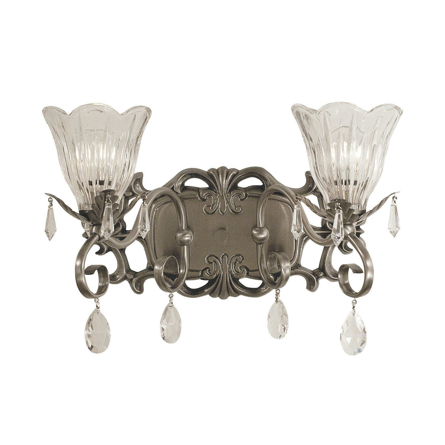 Framburg - 2962 BN - Two Light Wall Sconce - Liebestraum - Brushed Nickel