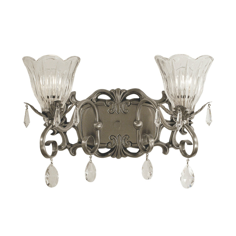 Framburg - 2962 BN - Two Light Wall Sconce - Liebestraum - Brushed Nickel