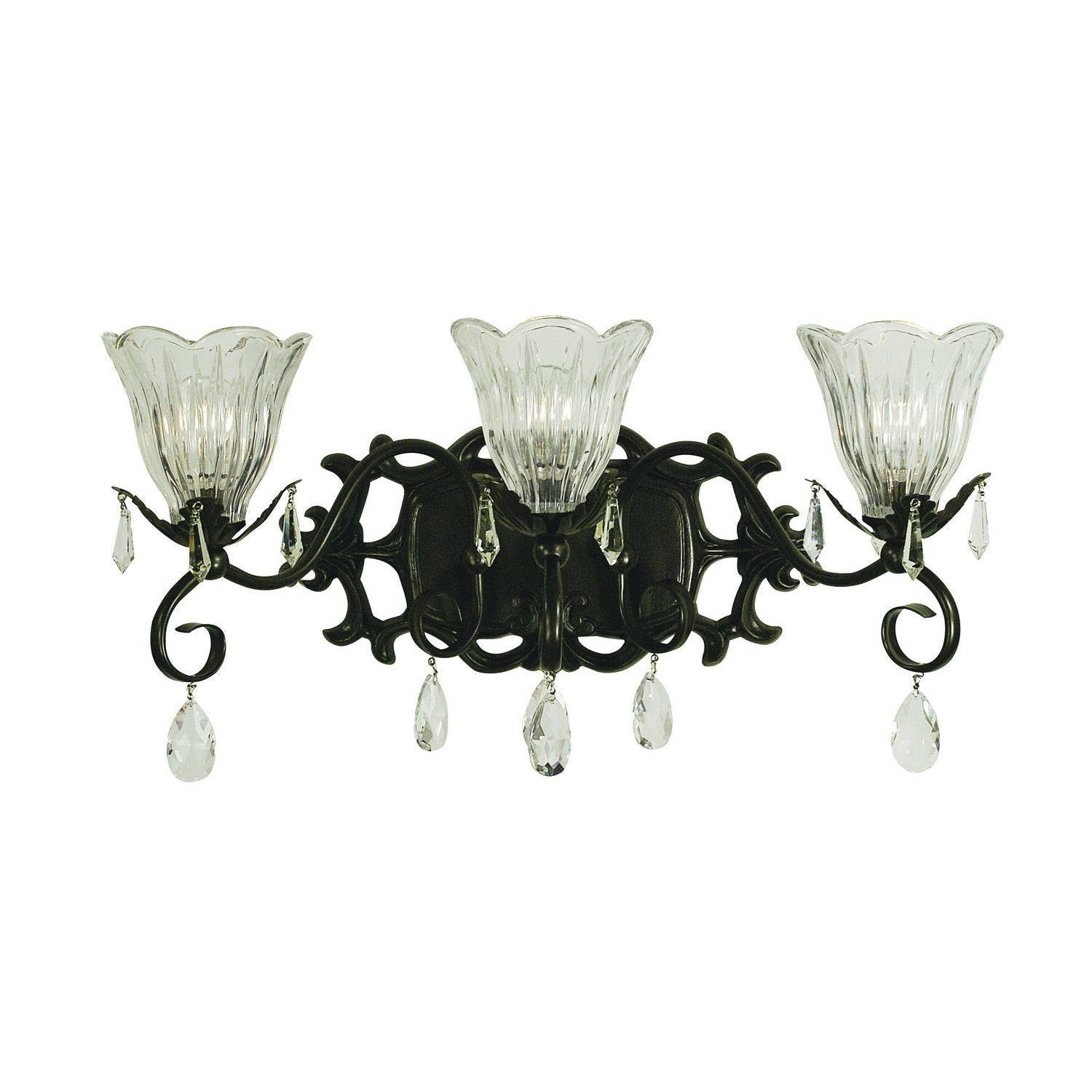 Framburg - 2963 MB - Three Light Wall Sconce - Liebestraum - Mahogany Bronze