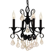Framburg - 2974 MBLACK - Four Light Chandelier - Liebestraum - Matte Black