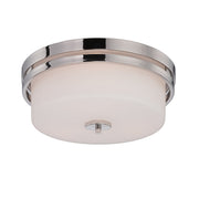 Nuvo Lighting - 60-5207 - Three Light Flush Mount - Parallel - Polished Nickel