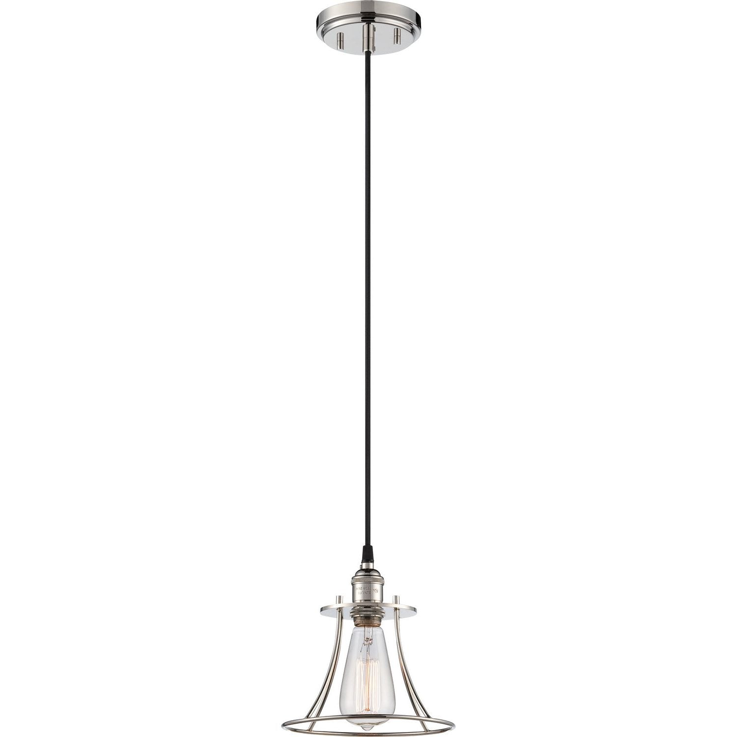 Nuvo Lighting - 60-5411 - One Light Pendant - Vintage - Polished Nickel