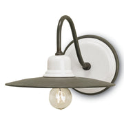 Currey and Company - 5154 - One Light Wall Sconce - Eastleigh Collection - Hiroshi Gray/White