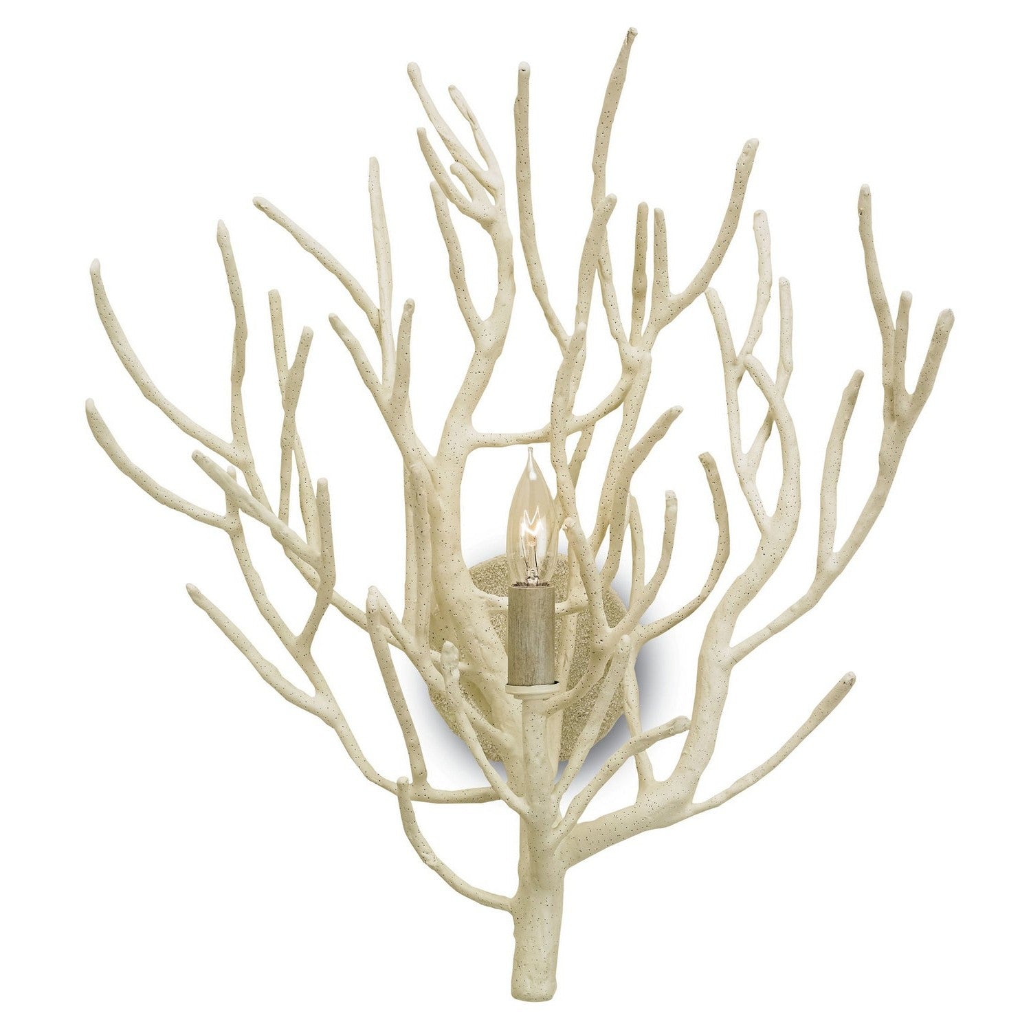 Currey and Company - 5158 - One Light Wall Sconce - Eventide Wall Sconce - White Coral