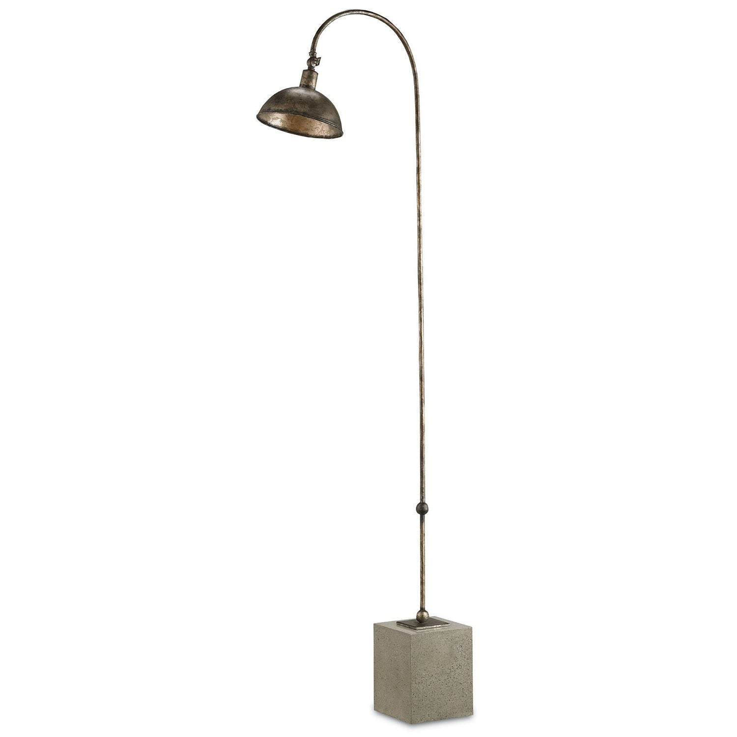 Currey and Company - 8062 - One Light Floor Lamp - Finstock Bronze Floor Lamp - Pyrite Bronze/Polished Concrete