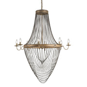 Currey and Company - 9412 - Eight Light Chandelier - Lucien Collection - French Gold Leaf/Iron