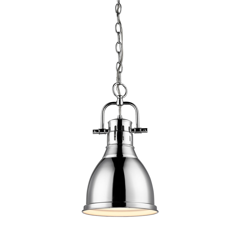 Golden - 3602-S CH-CH - One Light Pendant - Duncan - Chrome