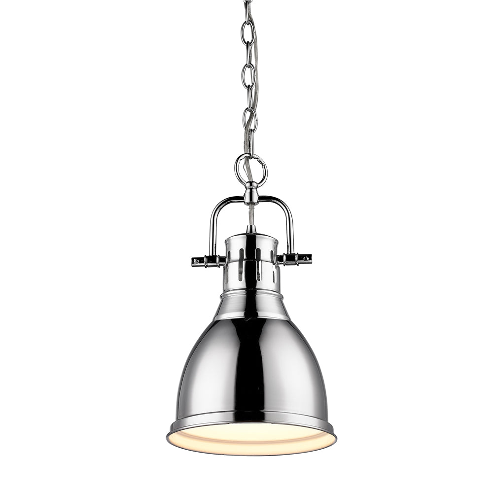 Golden - 3602-S CH-CH - One Light Pendant - Duncan - Chrome
