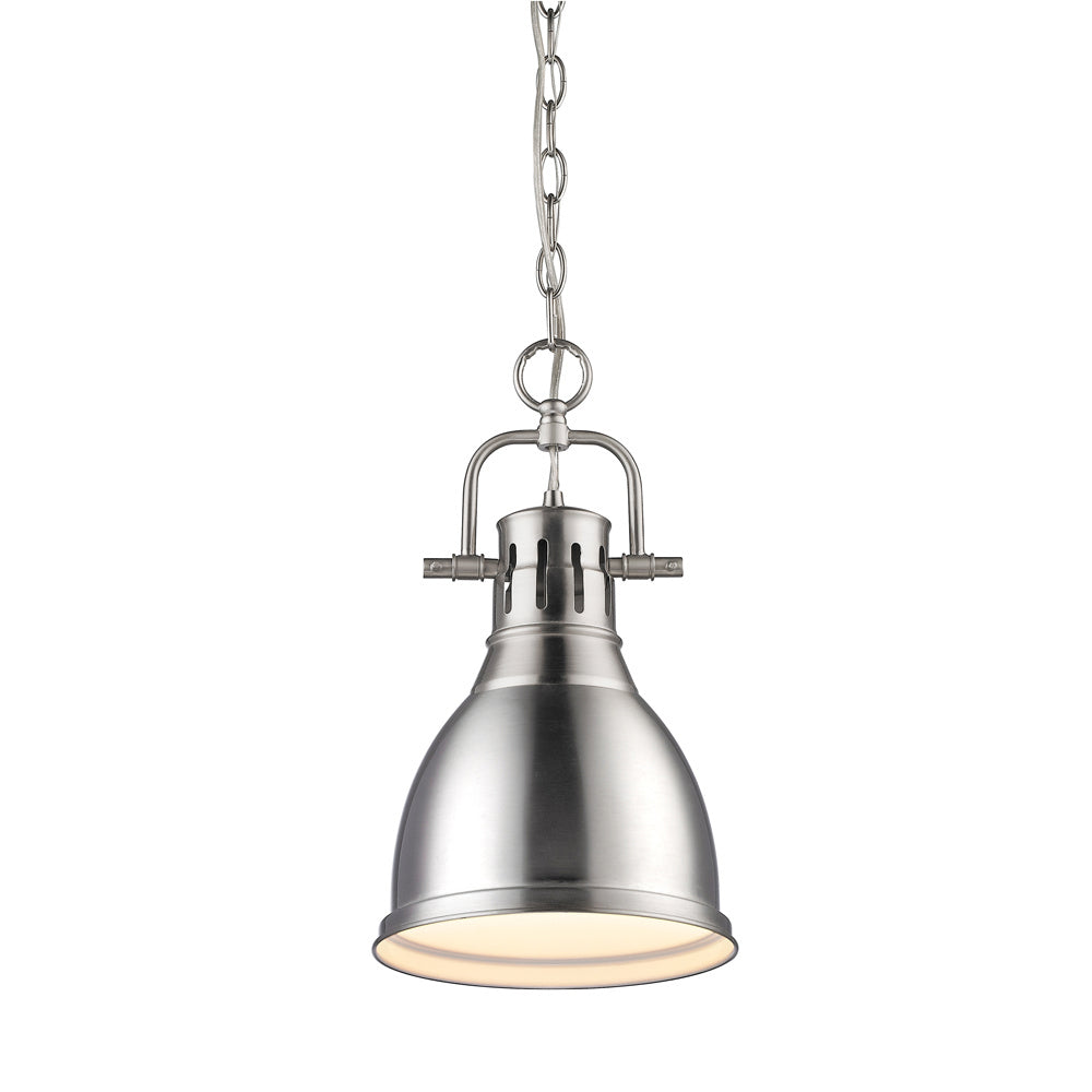 Golden - 3602-S PW-PW - One Light Pendant - Duncan - Pewter