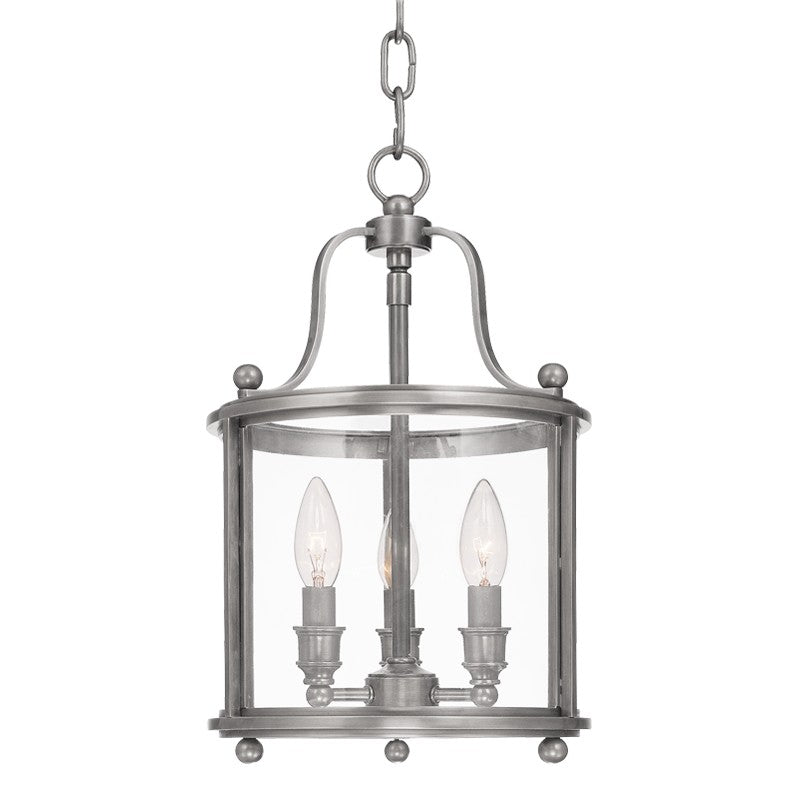 Hudson Valley - 1310-AN - Three Light Lantern - Mansfield - Antique Nickel