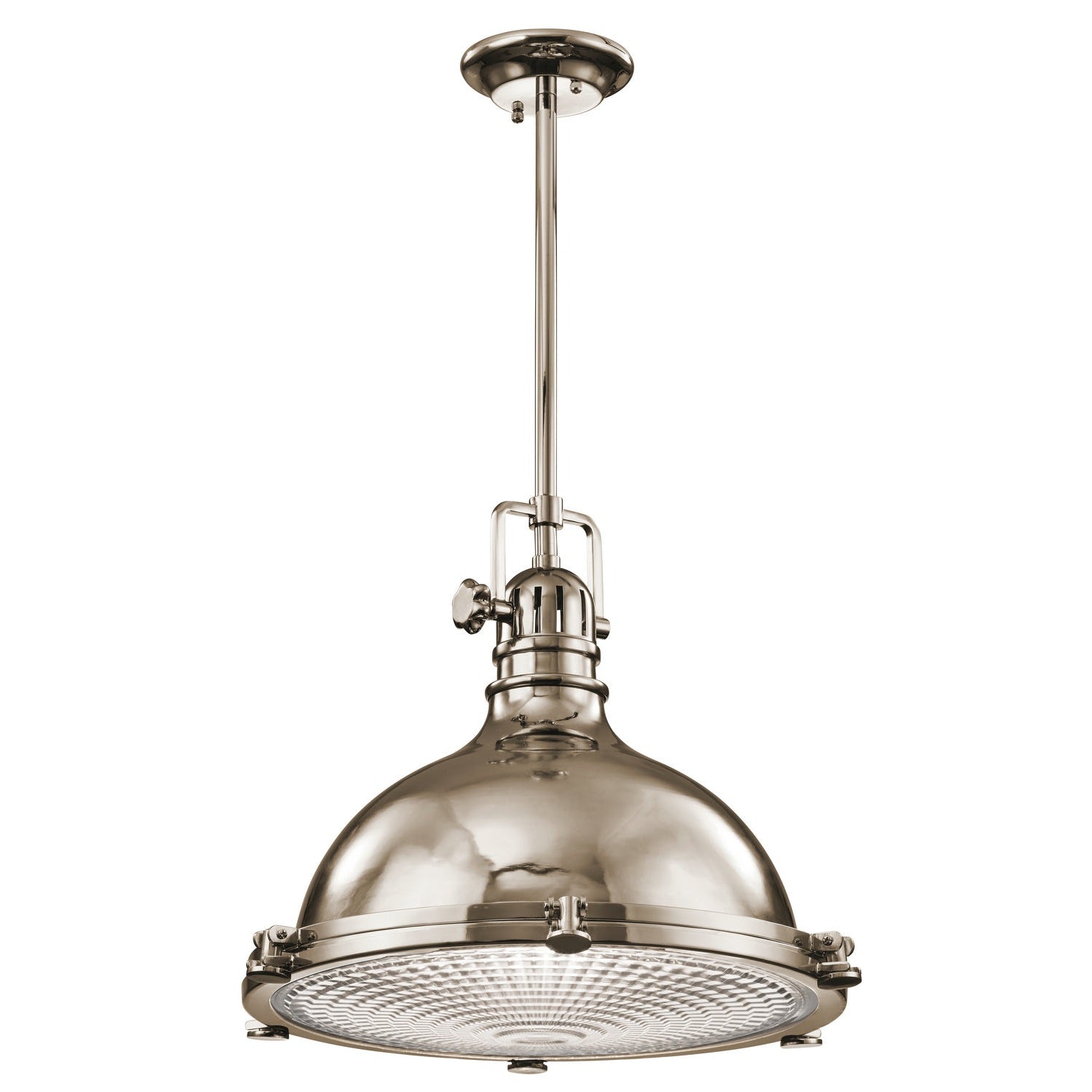 Kichler - 2682PN - One Light Pendant - Hatteras Bay - Polished Nickel