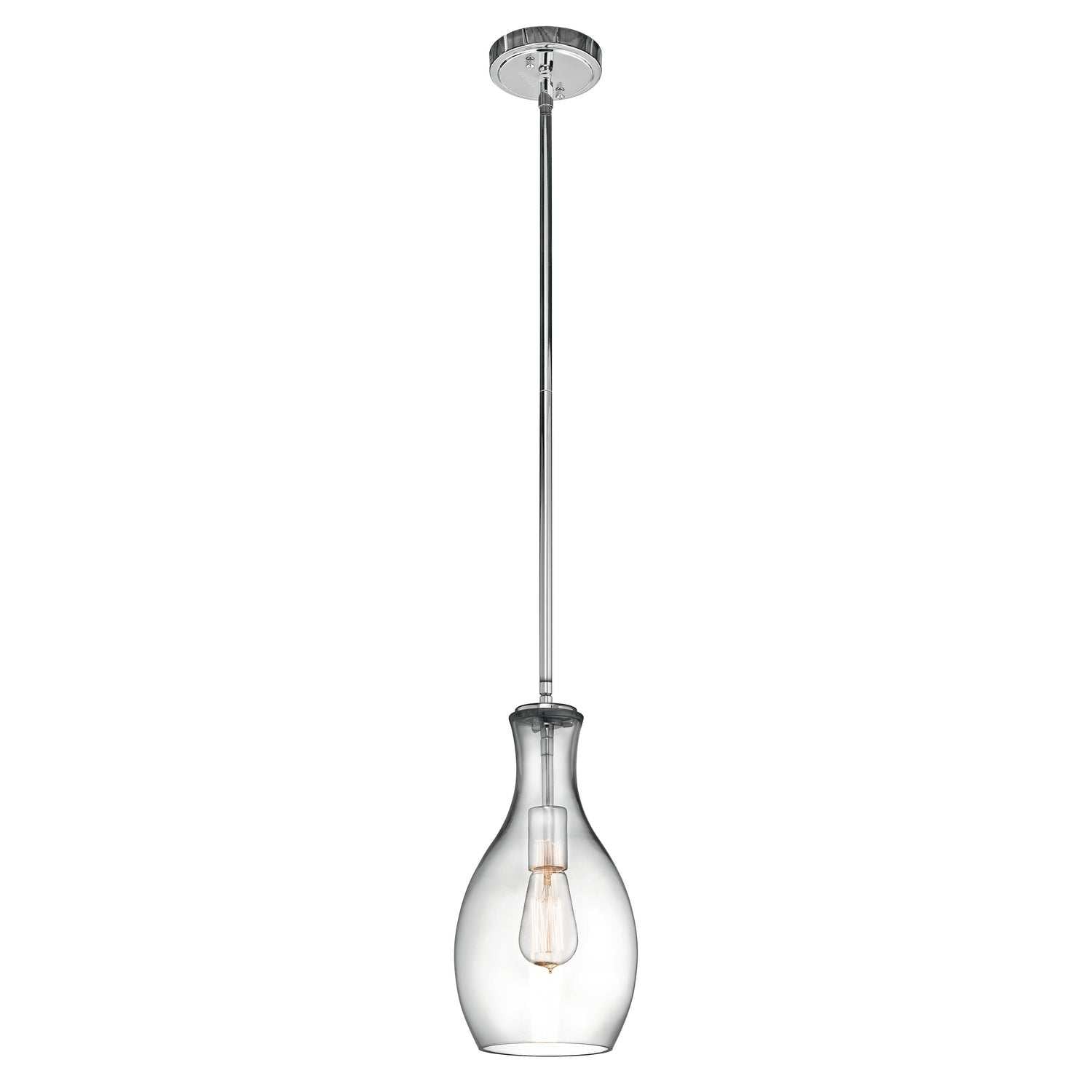 Kichler - 42456CHCLR - One Light Pendant - Everly - Chrome