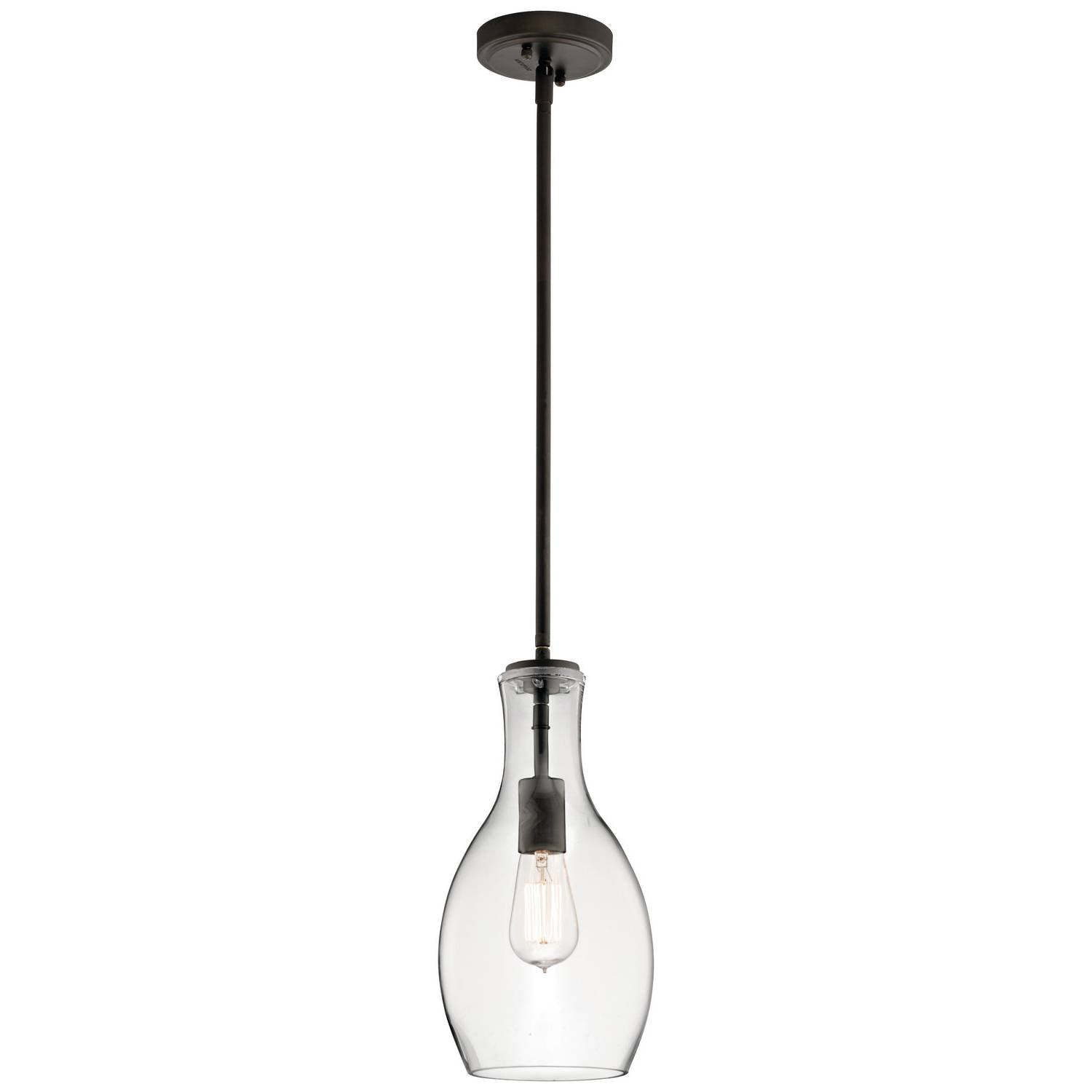 Kichler - 42456OZCLR - One Light Pendant - Everly - Olde Bronze