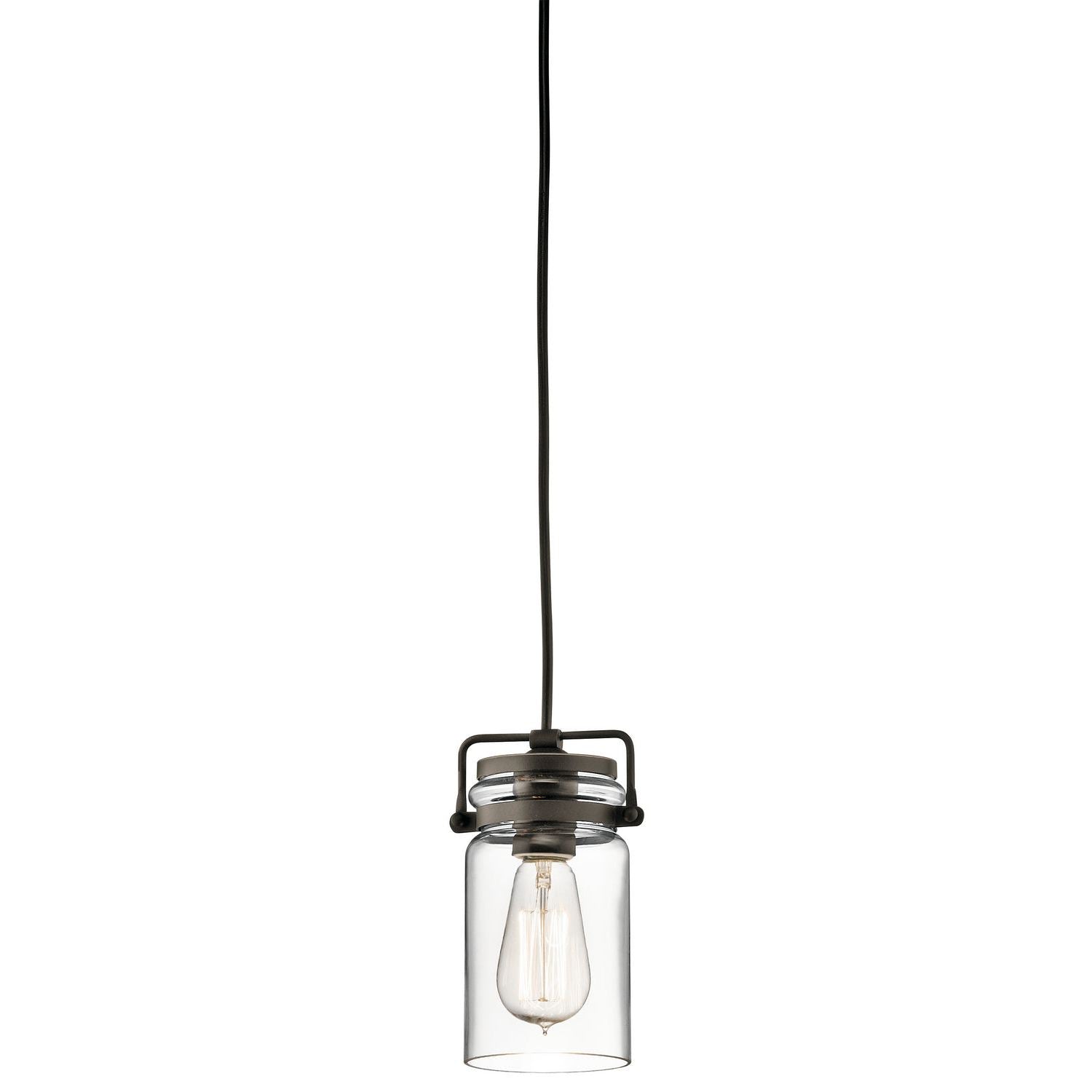 Kichler - 42878OZ - One Light Mini Pendant - Brinley - Olde Bronze
