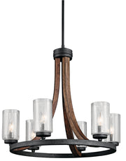 Kichler - 43193AUB - Six Light Chandelier - Grand Bank - Auburn Stained