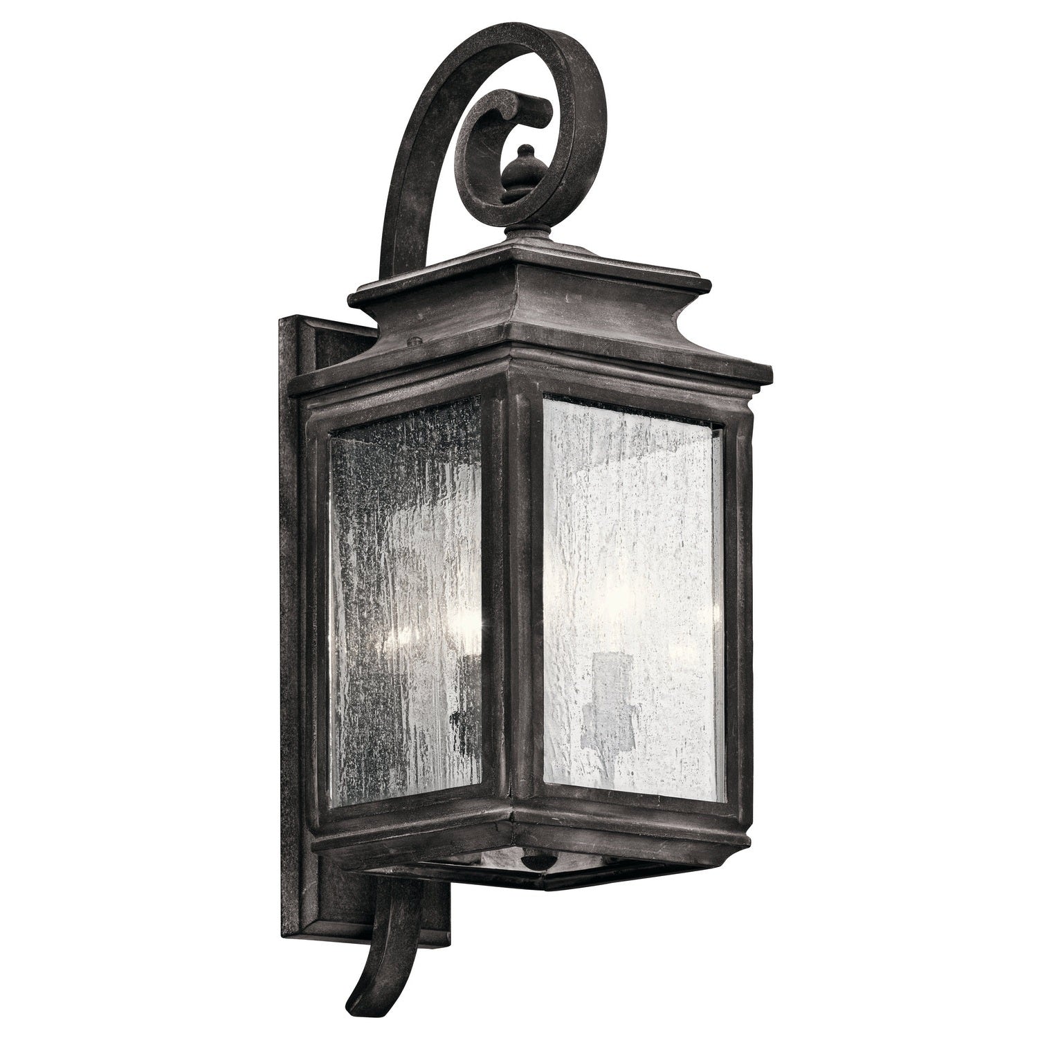 Kichler - 49502WZC - Three Light Outdoor Wall Mount - Wiscombe Park - Weathered Zinc