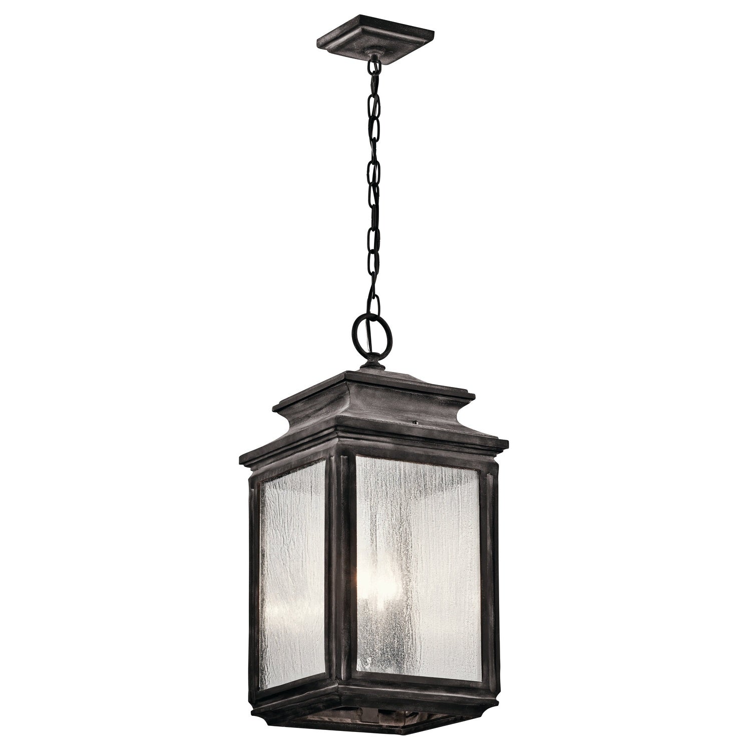Kichler - 49505WZC - Four Light Outdoor Pendant - Wiscombe Park - Weathered Zinc