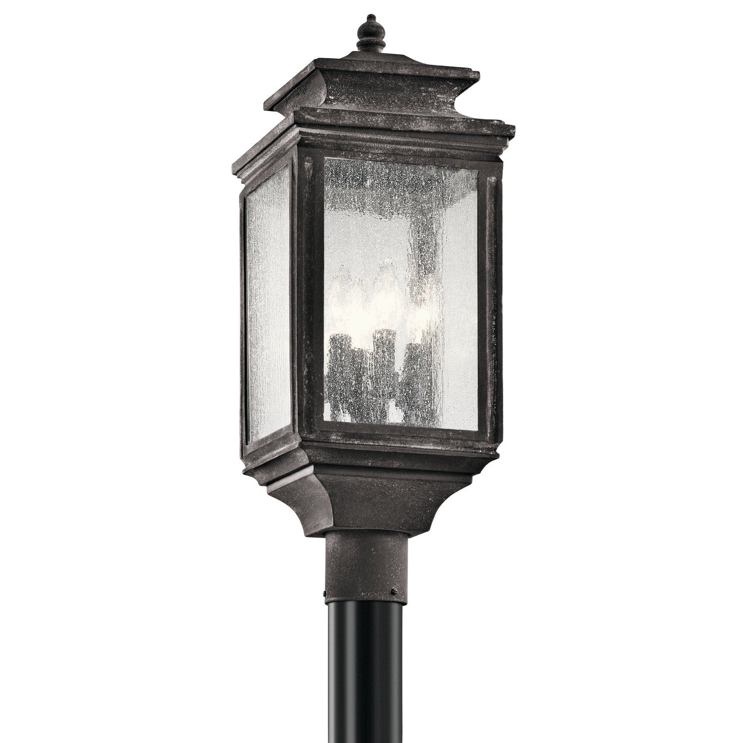 Kichler - 49506WZC - Four Light Outdoor Post Mount - Wiscombe Park - Weathered Zinc