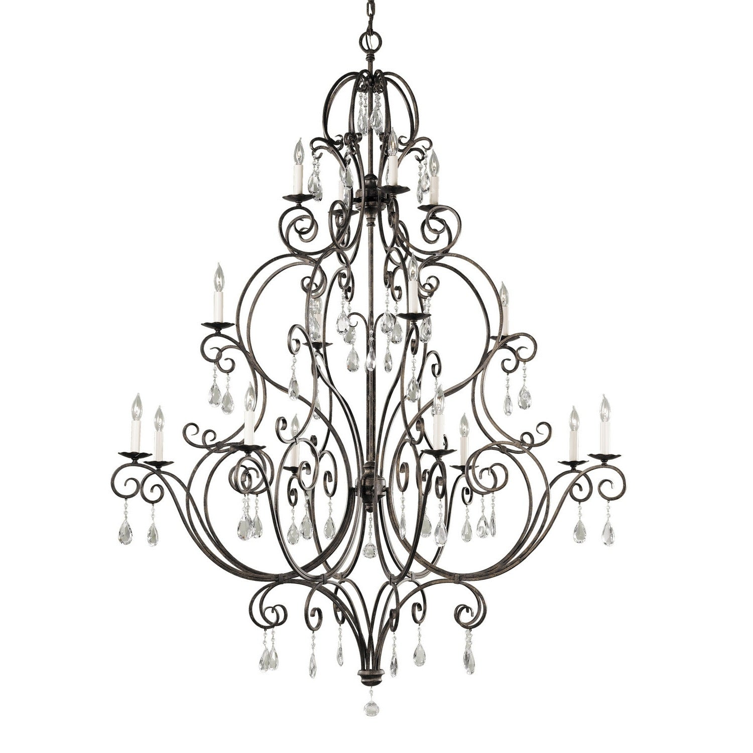 Generation Lighting - F2110/8+4+4MBZ - 16 Light Chandelier - Chateau - Mocha Bronze