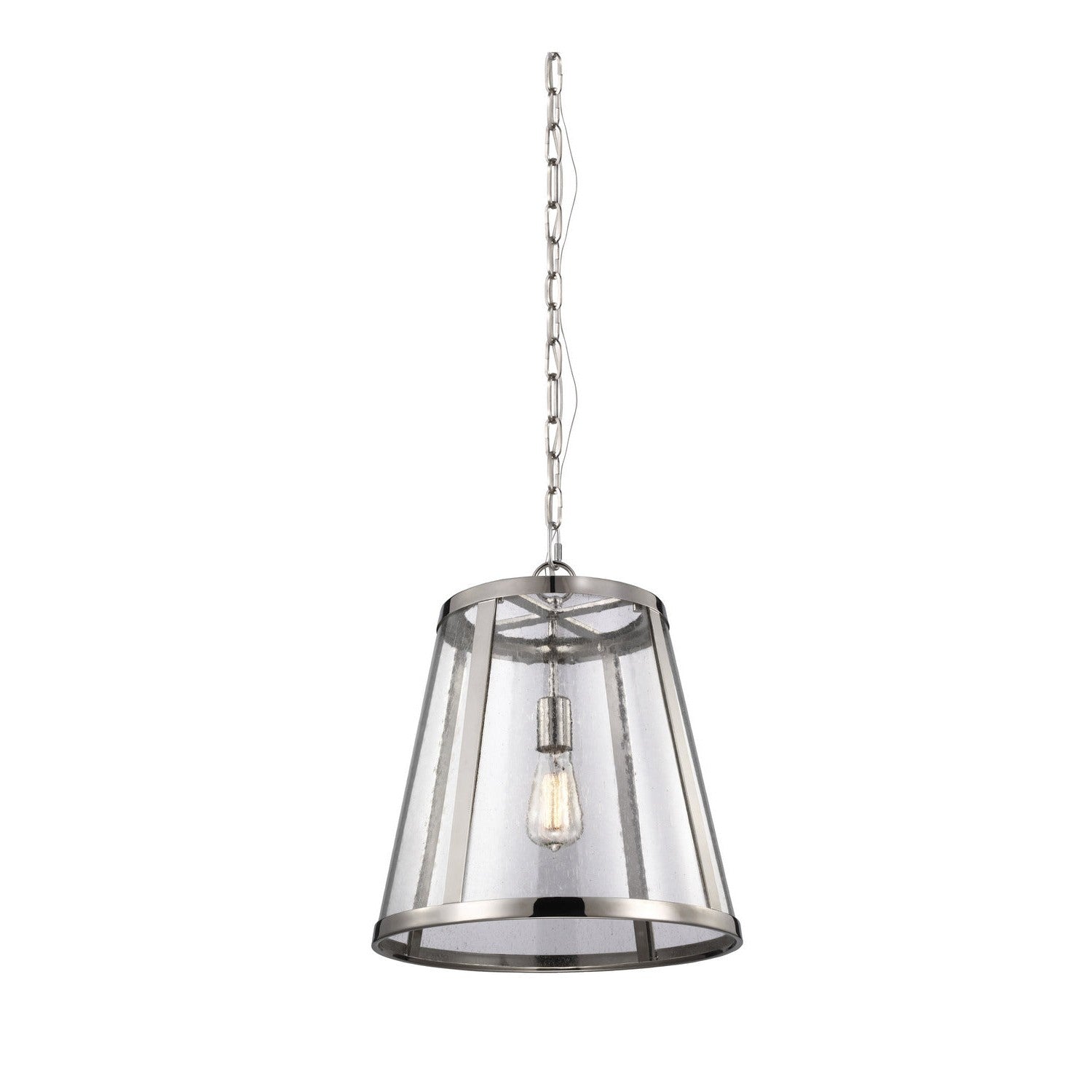 Visual Comfort Studio - P1289PN - One Light Pendant - Harrow - Polished Nickel