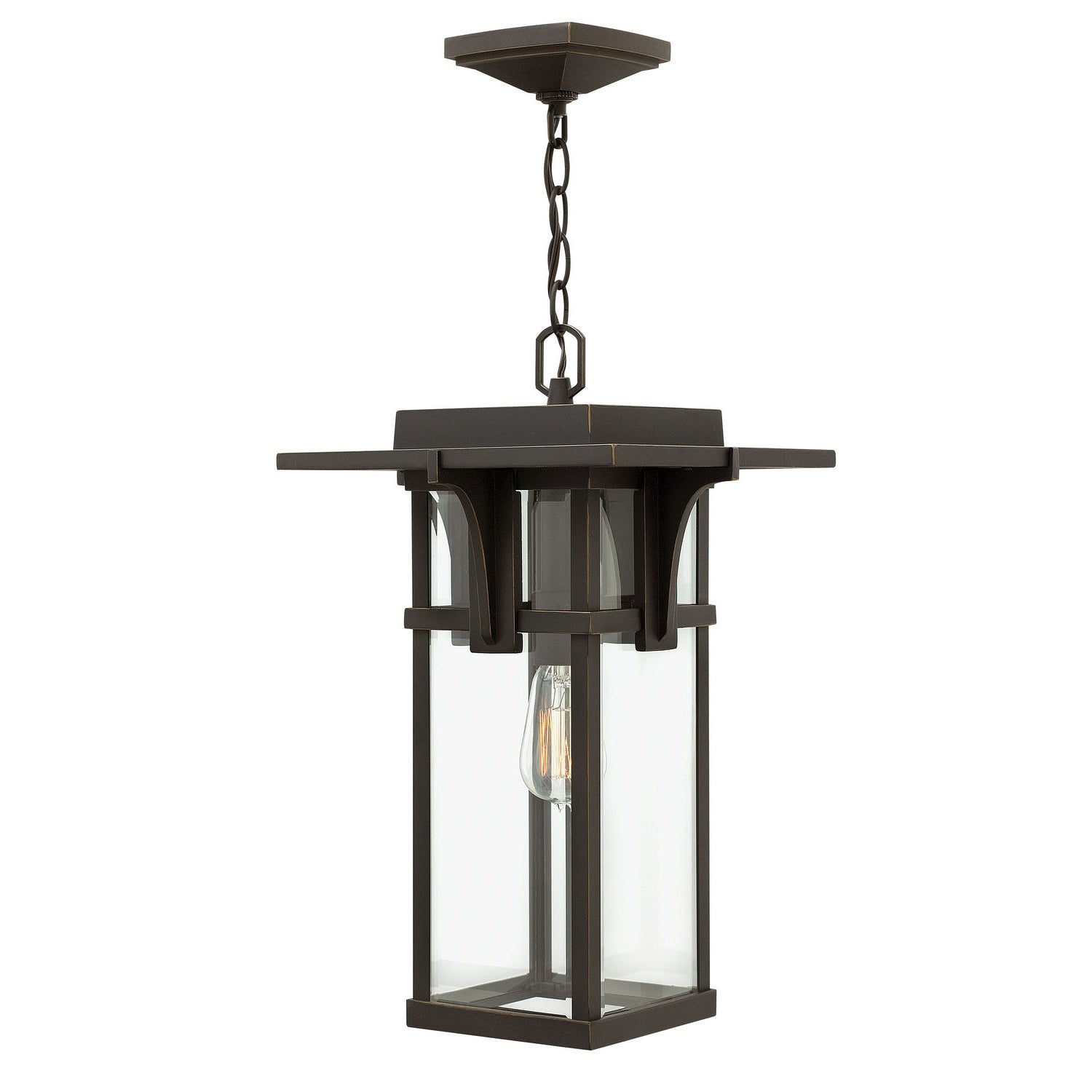 Hinkley - 2322OZ - LED Hanging Lantern - Manhattan - Oil Rubbed Bronze