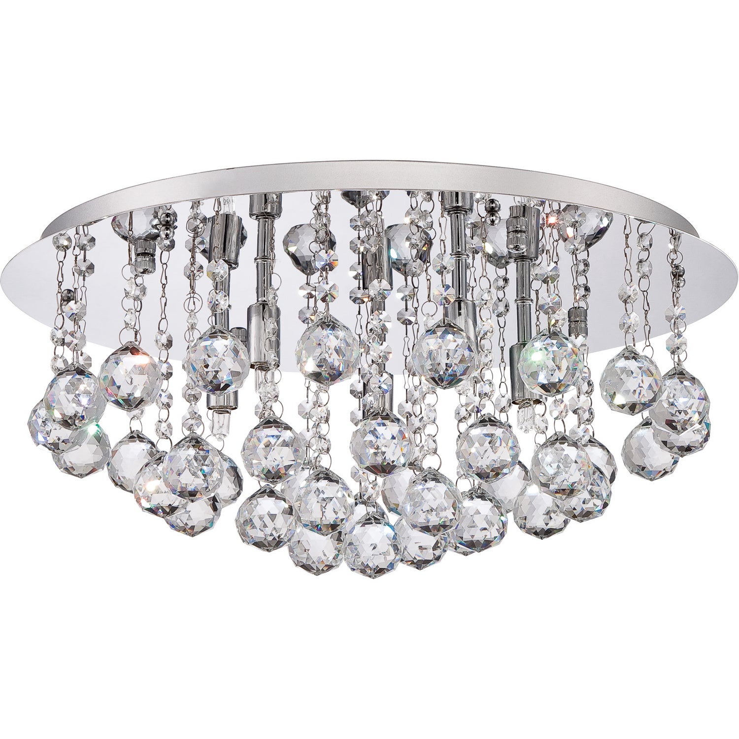 Quoizel - BRX1619C - Five Light Flush Mount - Bordeaux - Polished Chrome