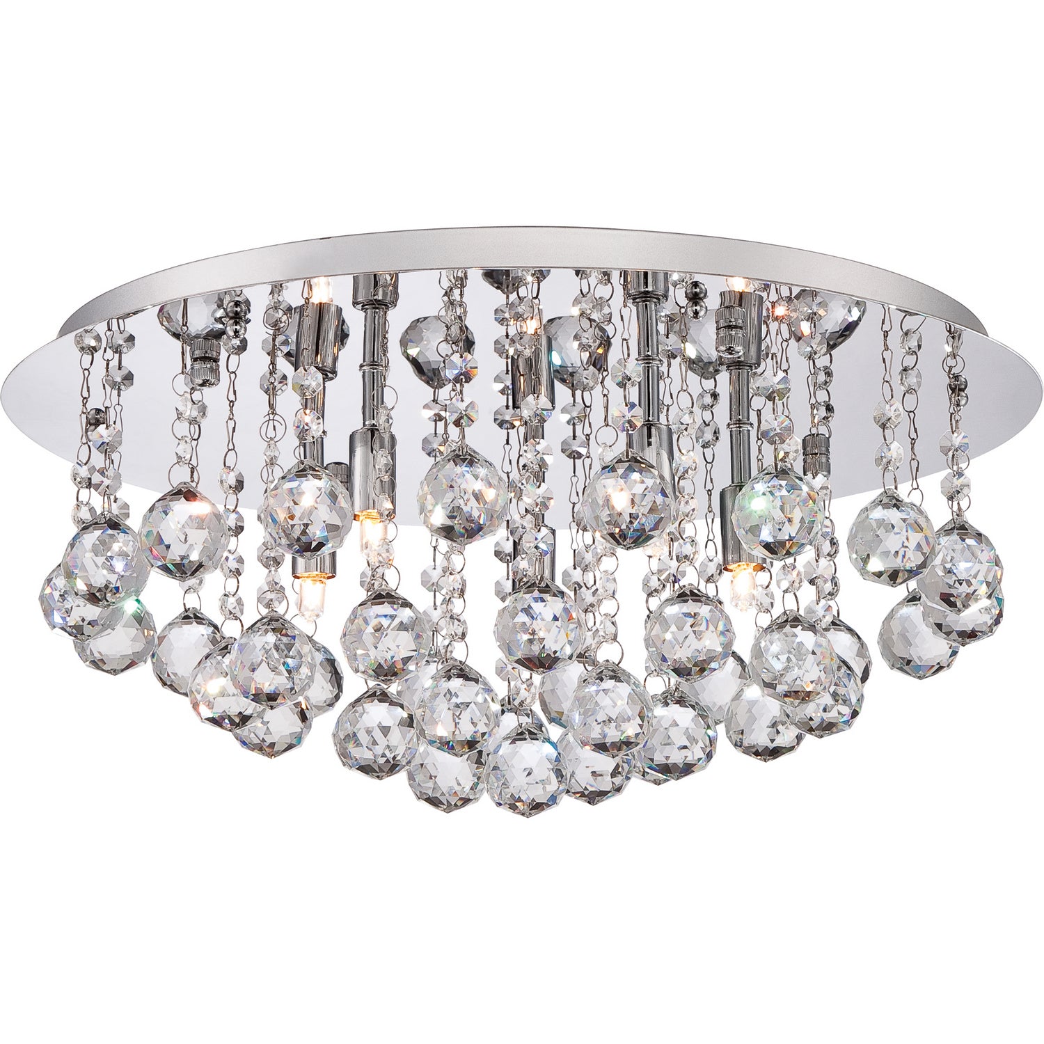 Quoizel - BRX1619C - Five Light Flush Mount - Bordeaux - Polished Chrome