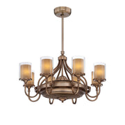 Savoy House - 36-329-FD-21 - Eight Light Fan D'lier - Etesian - Burnished Russet