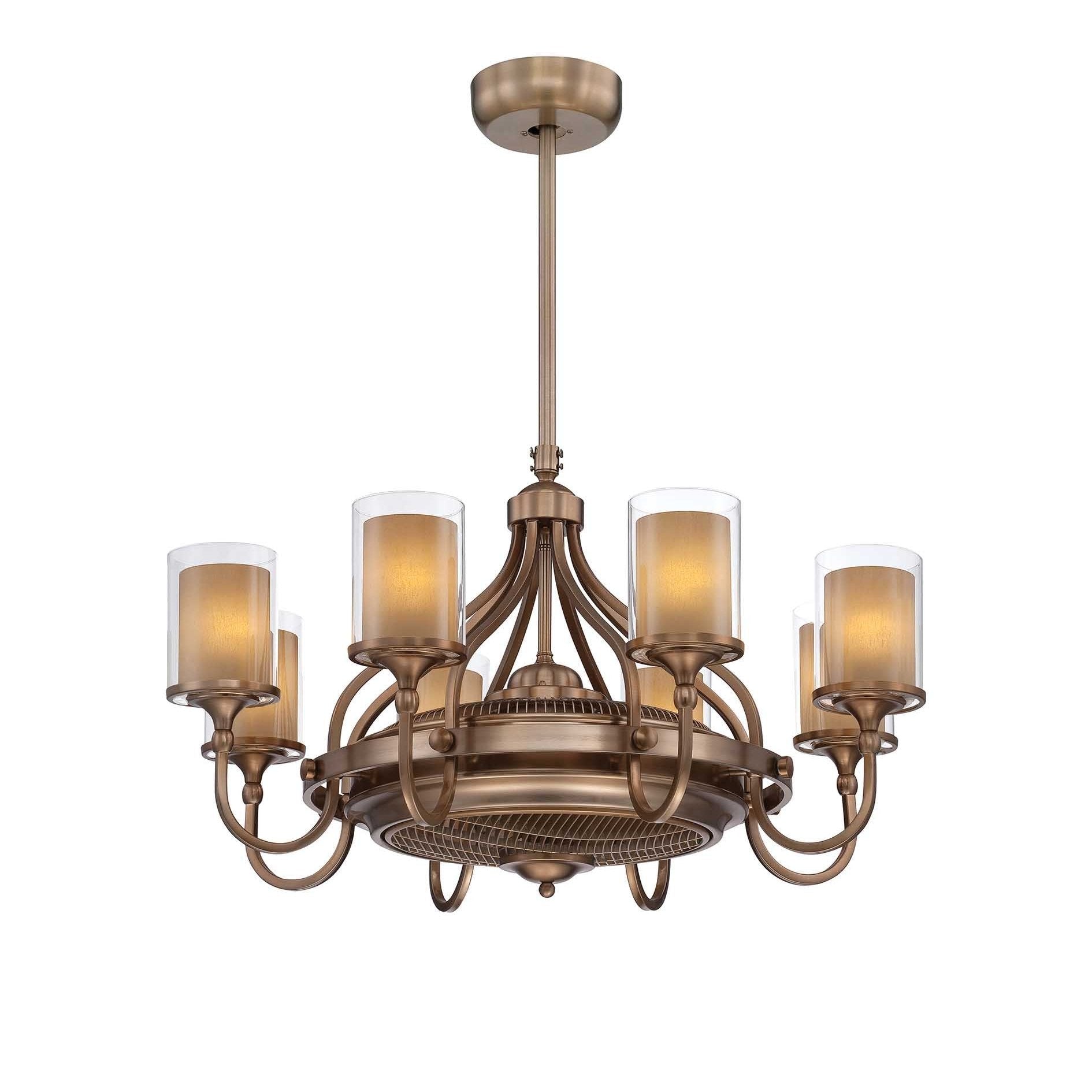 Savoy House - 36-329-FD-21 - Eight Light Fan D'lier - Etesian - Burnished Russet