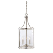 Savoy House - 7-1040-3-109 - Three Light Foyer Pendant - Penrose - Polished Nickel