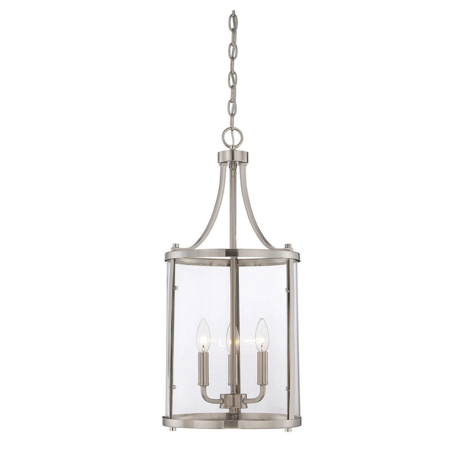 Savoy House - 7-1040-3-SN - Three Light Foyer Pendant - Penrose - Satin Nickel