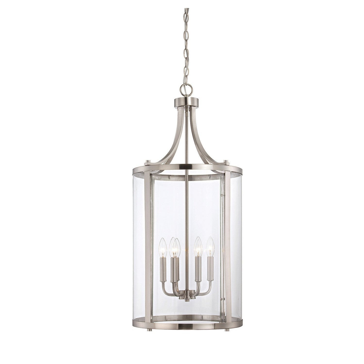 Savoy House - 7-1041-6-SN - Six Light Foyer Lantern - Penrose - Satin Nickel