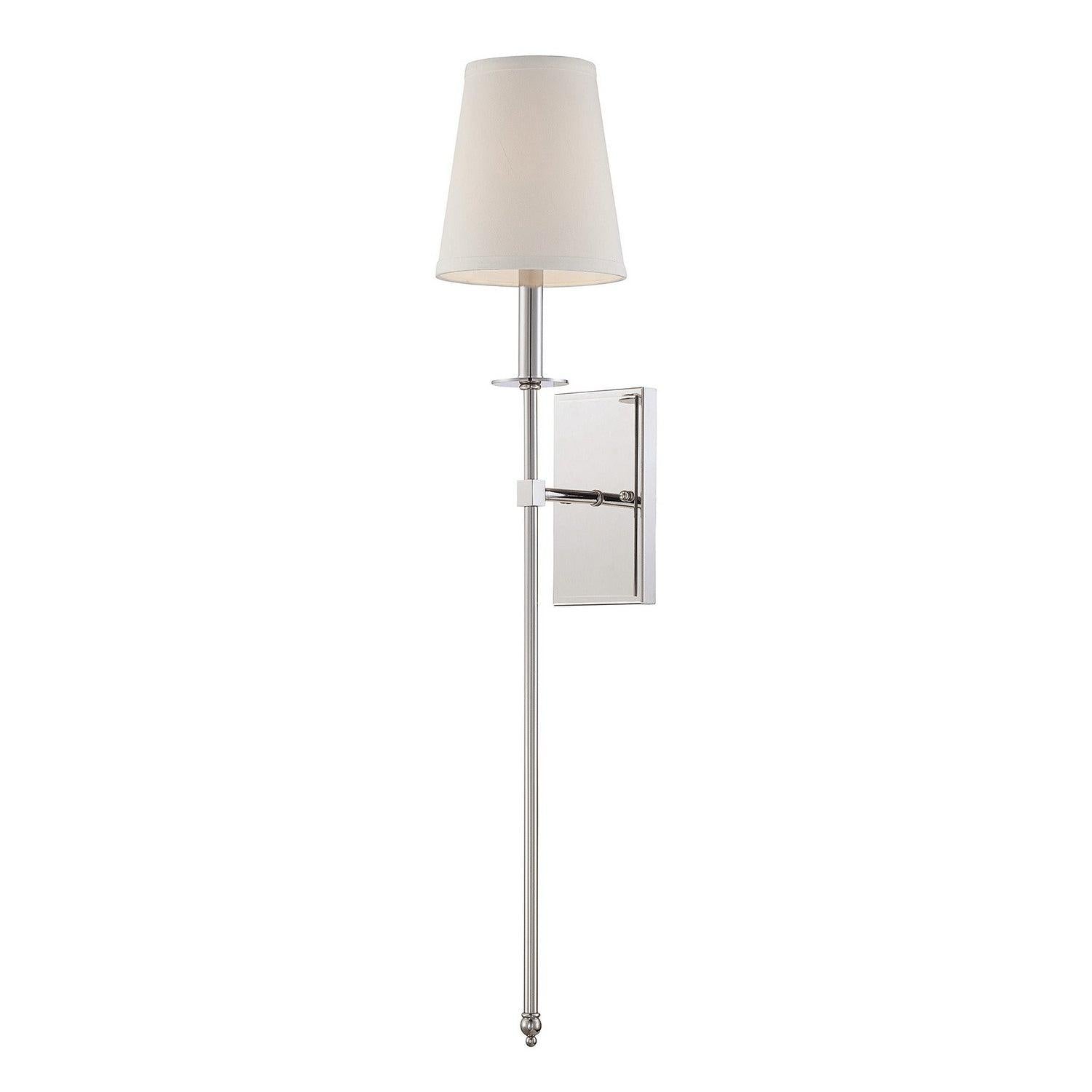 Savoy House - 9-7144-1-109 - One Light Wall Sconce - Monroe - Polished Nickel