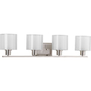 Progress Lighting - P2080-09 - Four Light Bath Bracket - Invite - Brushed Nickel