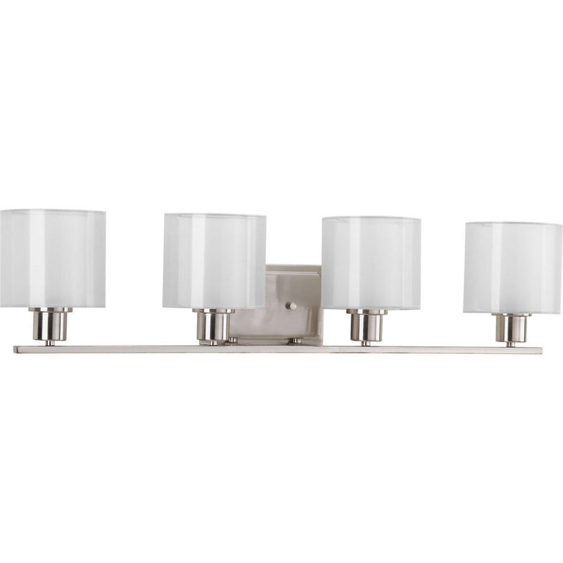 Progress Lighting - P2080-09 - Four Light Bath Bracket - Invite - Brushed Nickel