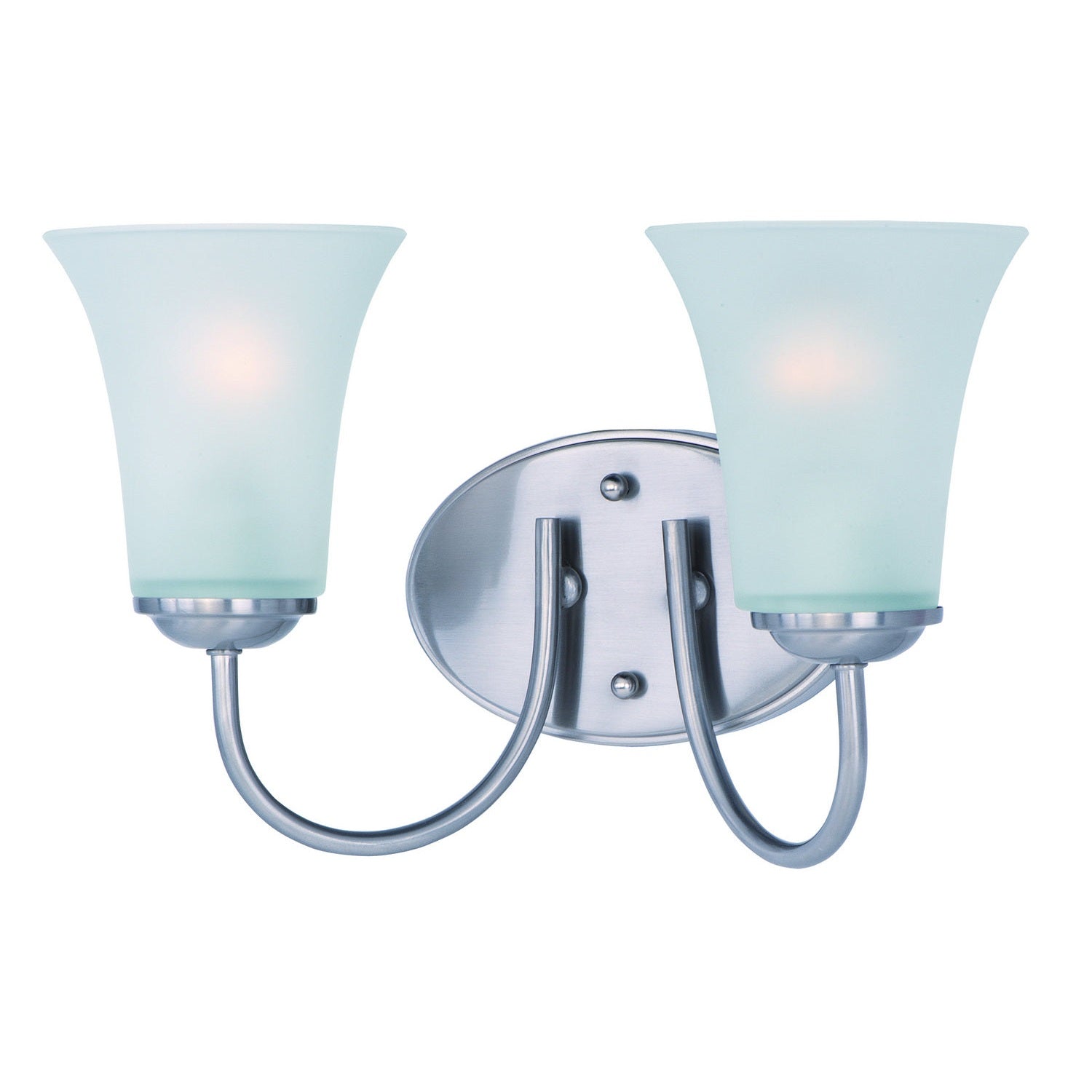 Maxim - 10052FTSN - Two Light Bath Vanity - Logan - Satin Nickel